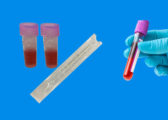 Tampone orale affollato del DNA della raccolta di esemplare con il corredo di prova del DNA della soluzione di conservazione
