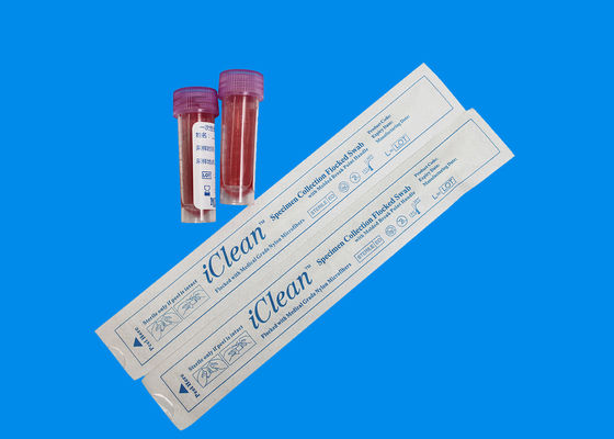 TIP del tampone 3MM della raccolta di esemplare del DNA di Kit Nasopharyngeal Flocked Swab For di prova
