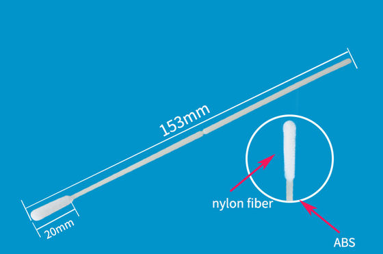 La raccolta di esemplare di nylon della prova sterile si è affollata il trasporto rinofaringeo del campione del tampone
