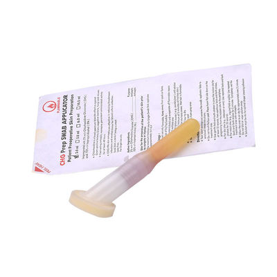 La spugna medica antisettica della schiuma della preparazione della pelle disinfetta l'applicatore chirurgico del chloraprep del gluconato della clorexidina