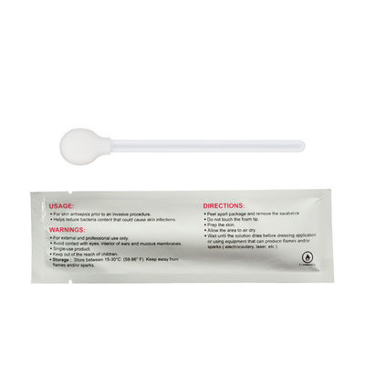 Bastone sterile della raccolta del tampone del gluconato della clorexidina per la sterilizzazione della pelle