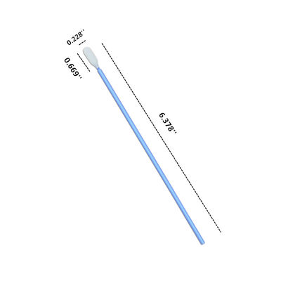 CM-PS761M Long Handle Cleanroom tampona i bastoni eliminabili del tampone di Microfiber di doppio strato