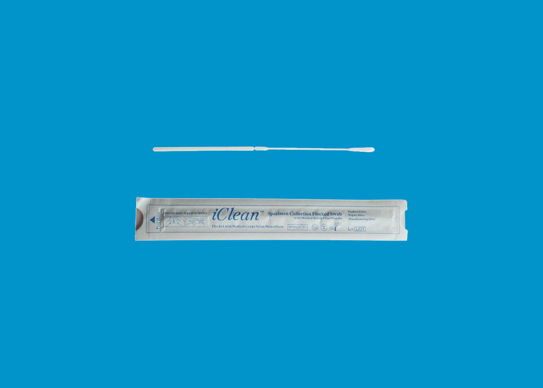 Bastone rinofaringeo del tampone dell'esemplare affollato laboratorio di trasporto sterile eliminabile di nylon del tampone